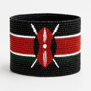 Kenya Flag Bracelet Nyeusi Version